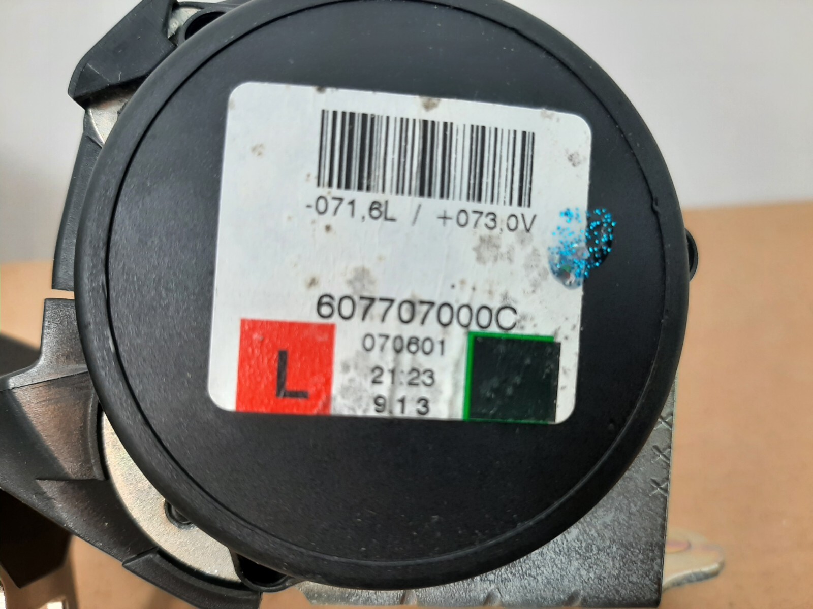 2007 FIAT PUNTO REAR SEAT BELT PASSENGER SIDE 607707000C 20062010 eBay