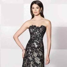 MONTAGE Straples Gown  28951 Evening Wedding  Formal Occasion Dress 6 8