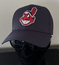 Retro Chief Wahoo Cleveland Indians Logo Water Moisture Repellent Snapback Hat