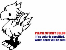 Vinyl Decal Sticker - Chibi Chocobo Final Fantasy Car Truck Bumper JDM Fun 7"