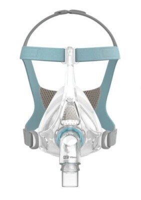 Vitera FullFace CPAP Maske, Mund-Nasen-Maske, mit Kopfband, Größe L, OVP