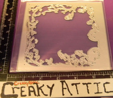 PUMPKIN GHOST HALLOWEEN FRAME 1 DIE CUT EMBOSS STENCIL RECOLLECTIONS CREAKY