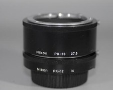 Nikon PK13  PK12 Macro Lens Extension Tube set for Close Focusing - Nice Mint- 