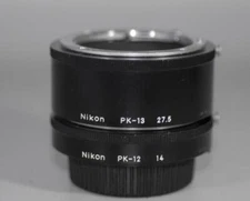 Nikon PK13 + PK12 Macro Lens Extension Tube set for Close Focusing - Nice Mint-!