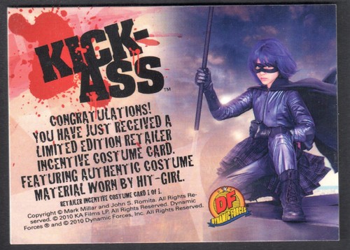 KICK-ASS (2010) HÄNDLER INCENTIVE KOSTÜM Karte #1 von 1 CHLOE GRACE MORETZ - Bild 2 von 3