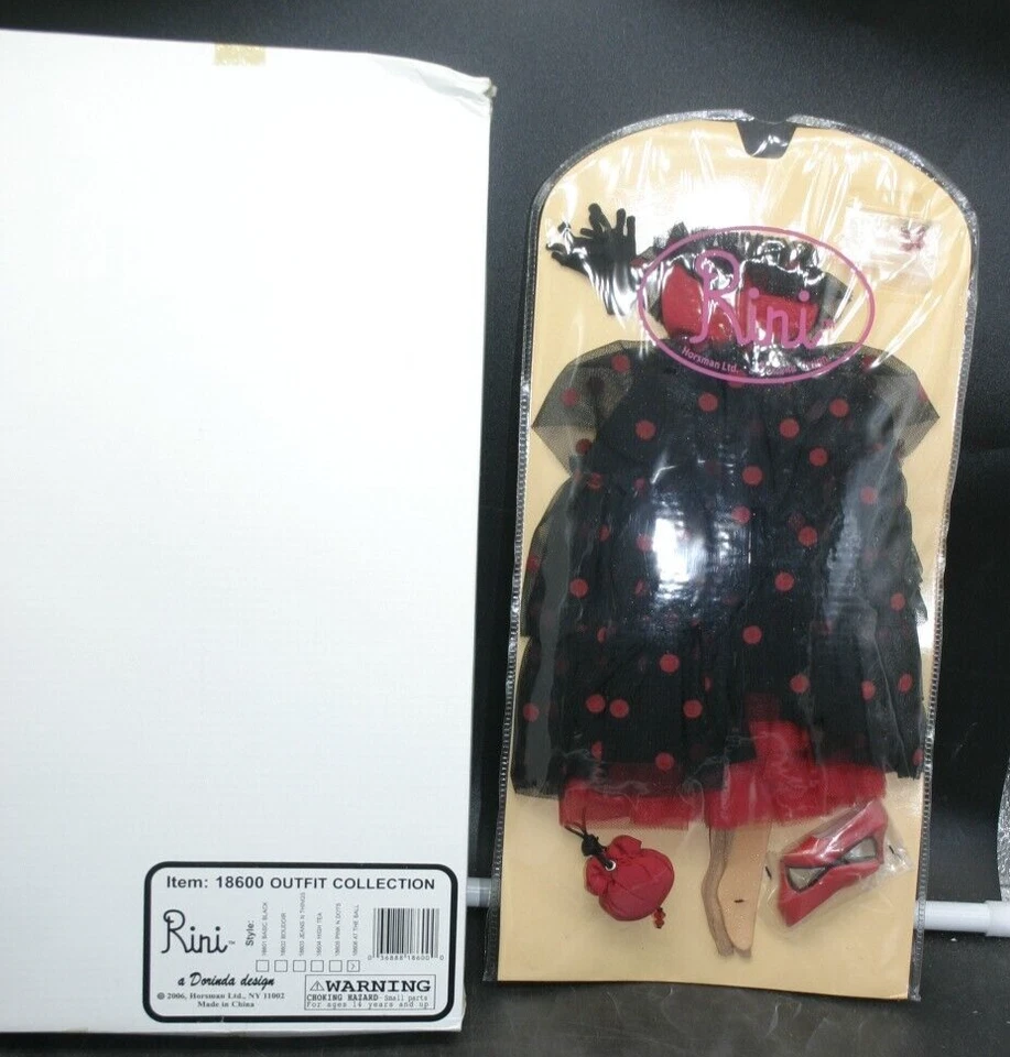 Horsman 14" Muñeca Rini Traje de Moda "AT THE BALL" #18606 ¡TOTALMENTE NUEVO DE ESTUCHE! Foto 2 de 4