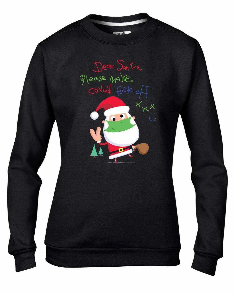 Dear Santa Lockdown Message Funny Womens Christmas Jumper