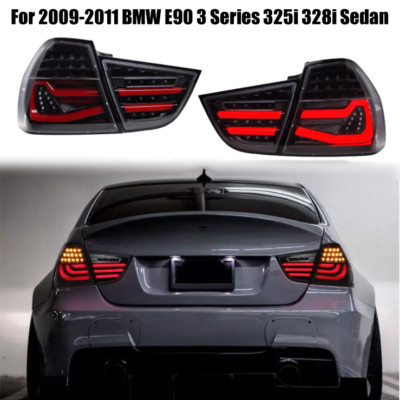 AOKEDING製 BMW E90 3シリーズ LEDテールライト テールランプ TYPE-A スモーク - 510supply - 自動車部品販売  国内唯一の商品を多数取り揃え 車のテールライト 用のBMW 3シリーズ E90用 リアバンパーテールランプ テールライト ブレーキライト テールライト (Insid リアテールライト 63217289425 63217289427 用のBMW 3シリーズ E90 2008-2011 車用 リアバン