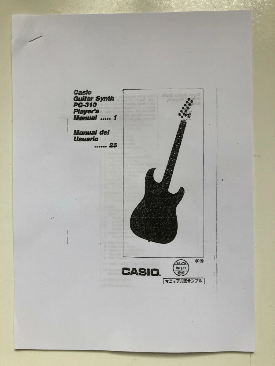 Casio pg 310 midi guitar online