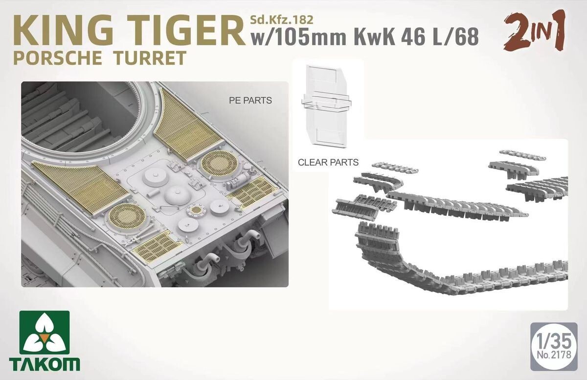 TAKOM 2178 1/35 Sd.Kfz.182 King Tiger w/105mm KwK 46L/68