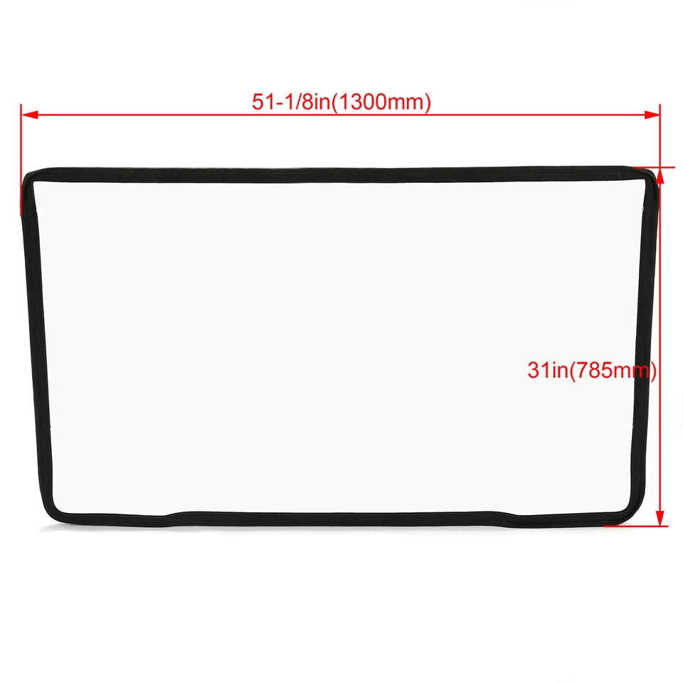 KOJEM Clear Full Front Full Windshield For Can am DEFENDER (2016+) HD5 HD8 HD10 - Image 2 of 4