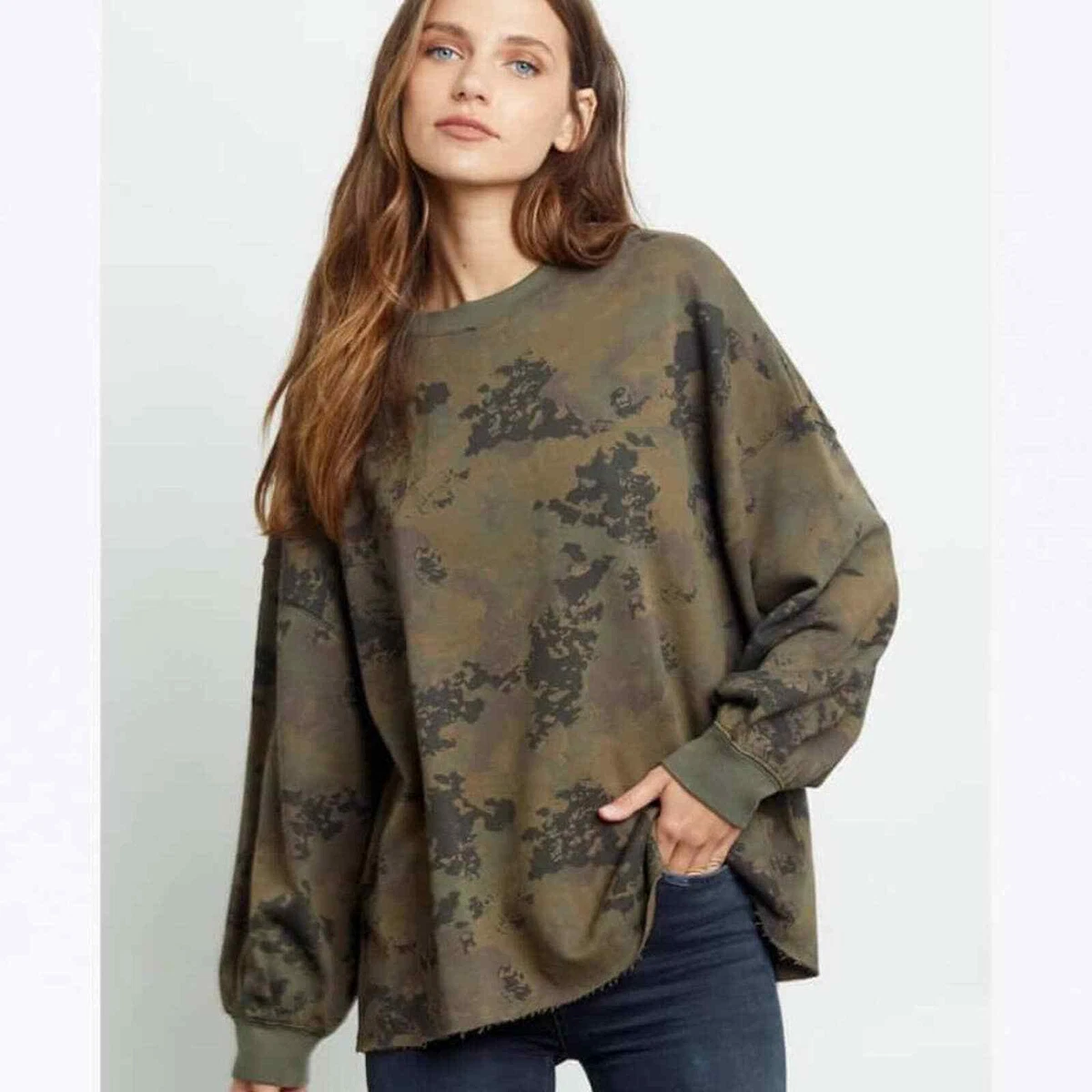 Rails Reeves Knox Camo Sweatshirt Size Small