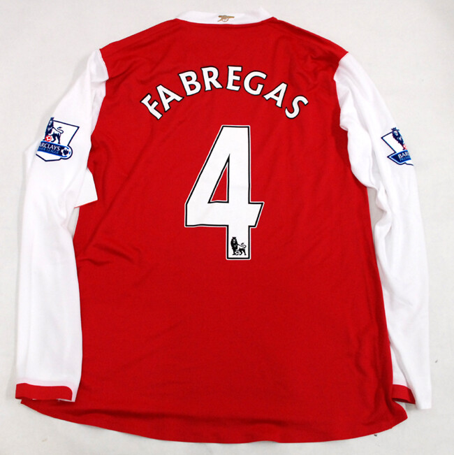 2007-08 ARSENAL Home L/S No.4 FABREGAS Player Issue EPL 07 2007-08 ARSENAL Home L/S No.4 FABREGAS Player Issue EPL 07
