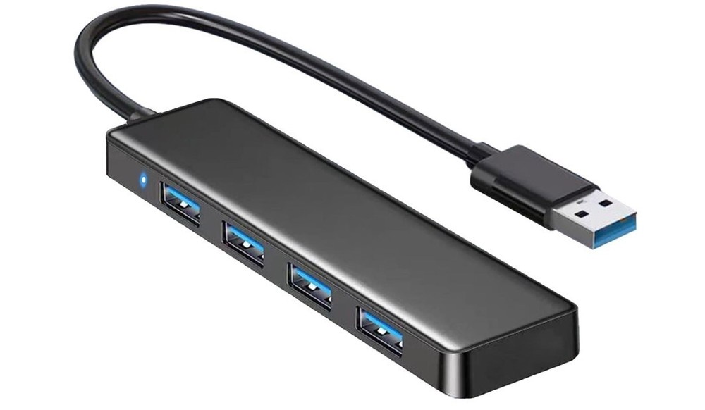 4-Port USB 3.0 Hub for Laptop, PC, Xbox - High-Speed Data Transfer & Expansion