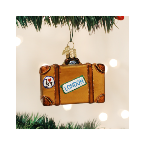 Old World Christmas Suitcase Ornament 
