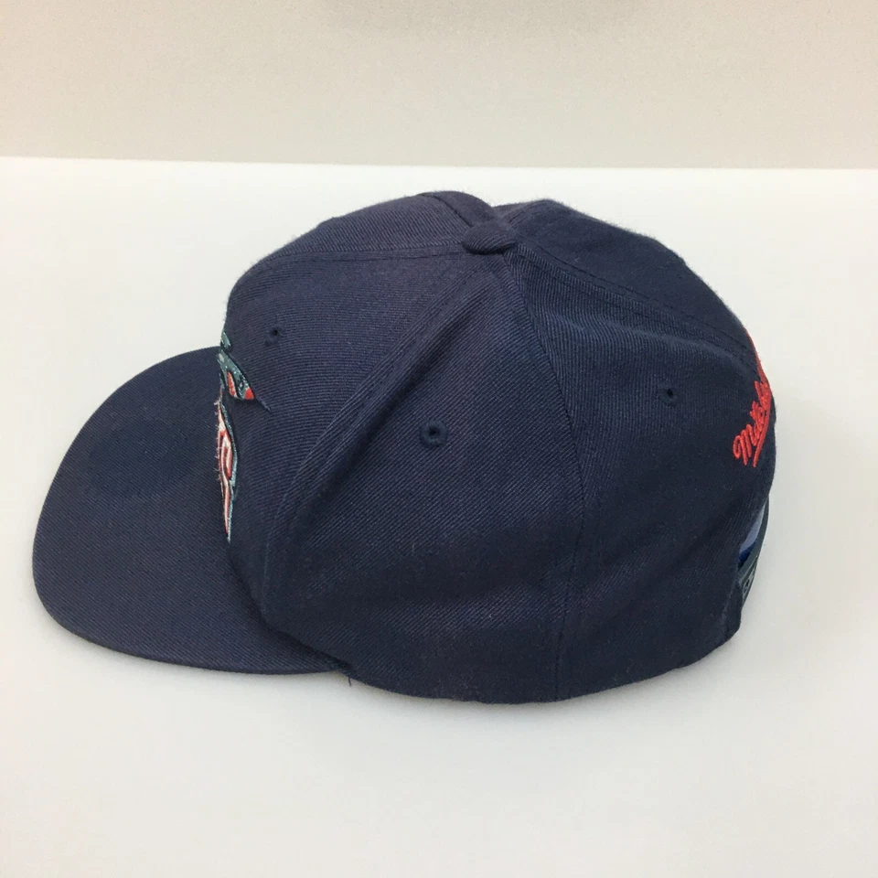 Houston Rockets Mitchell & Ness Hat Cap Blue Snapback NBA Basketball Faded Mens - Image 4 of 4