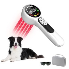 16x650nm 8x808nm Cold Laser Therapy Device for Dogs Cats, 5200mAh Portable