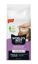 Multiple Cat Lavender Scented 32-Pounds - Natural Ingredients, Quick Clumping,