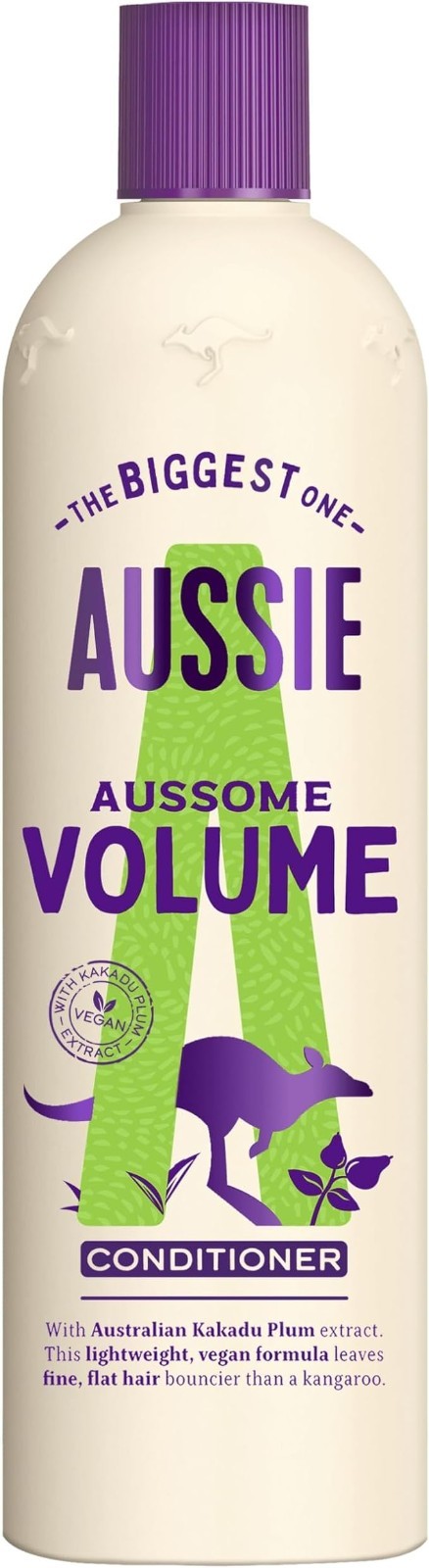 Aussie Aussome Volume Conditioner, Lightweight Vegan Hair Formula 470ml
