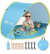 Glymnis pop up baby beach tent portable UV protection beach sun shelter A1