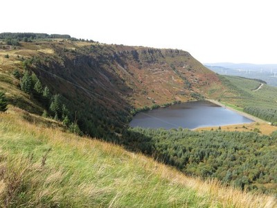Photo A3 View WNW from Mynydd Beili-Glas Bryn/SN9205 Llyn Fawr can be s c2018