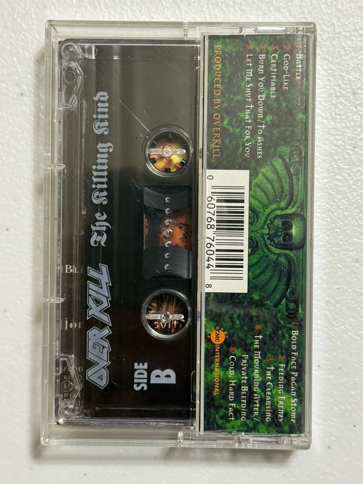 Over Kill The Killing Kind Cassette Tape Original 1996 CMC Int’l Overkill - Image 2 of 4