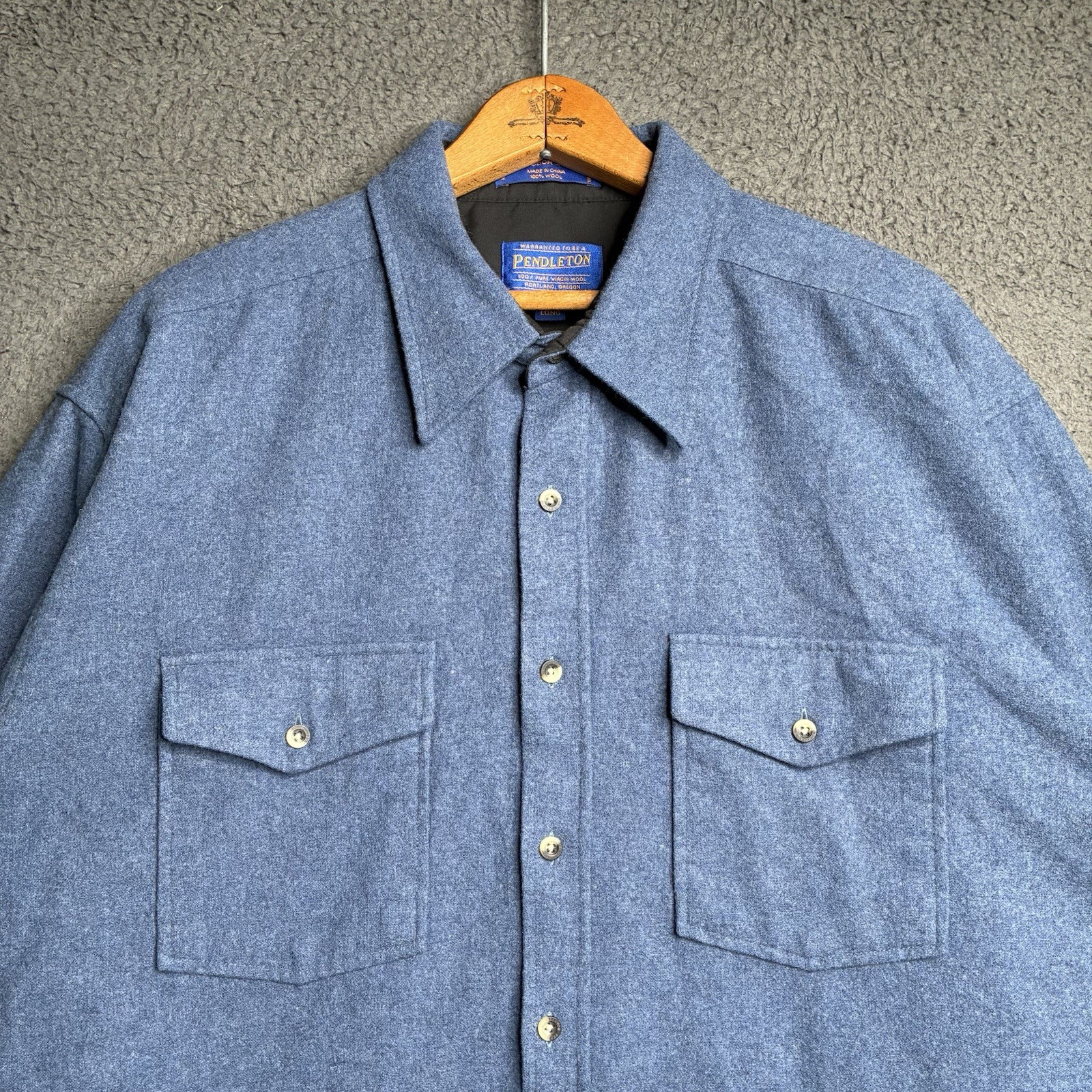 Pendleton Virgin Wool Button Up Outdoor Shirt XL … - image 2