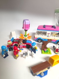 LEGO Friends 41106 Pop Star Tour Bus 2015 Pink Blue Vehicle Parts Lot Incomplete