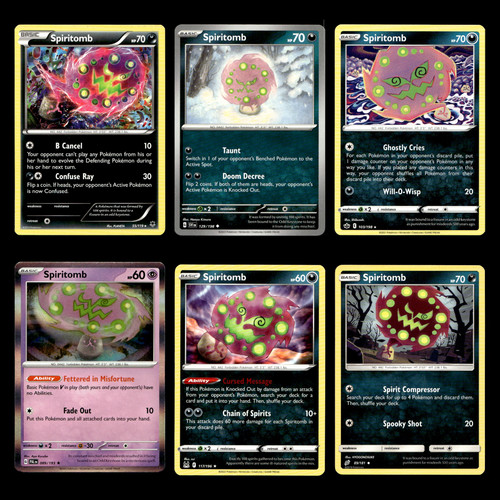 Spiritomb Lot 55 XY Phantom Forces Pokemon Cards Collection Set Basic/Rare
