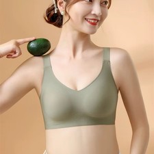 Jelly Bra No Underwire Plus Size Wireless Seamless Supportive Everyday BRA