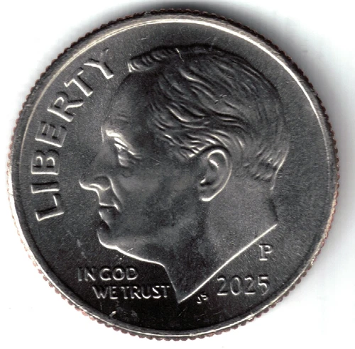 USA - 2025P - Dime - Roosevelt - Last year of issue for Roosevelts!