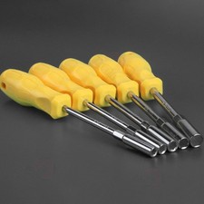 Professional Hand Tool Hex Socket Screwdriver 5 5mm 10mm Yellow/Silver