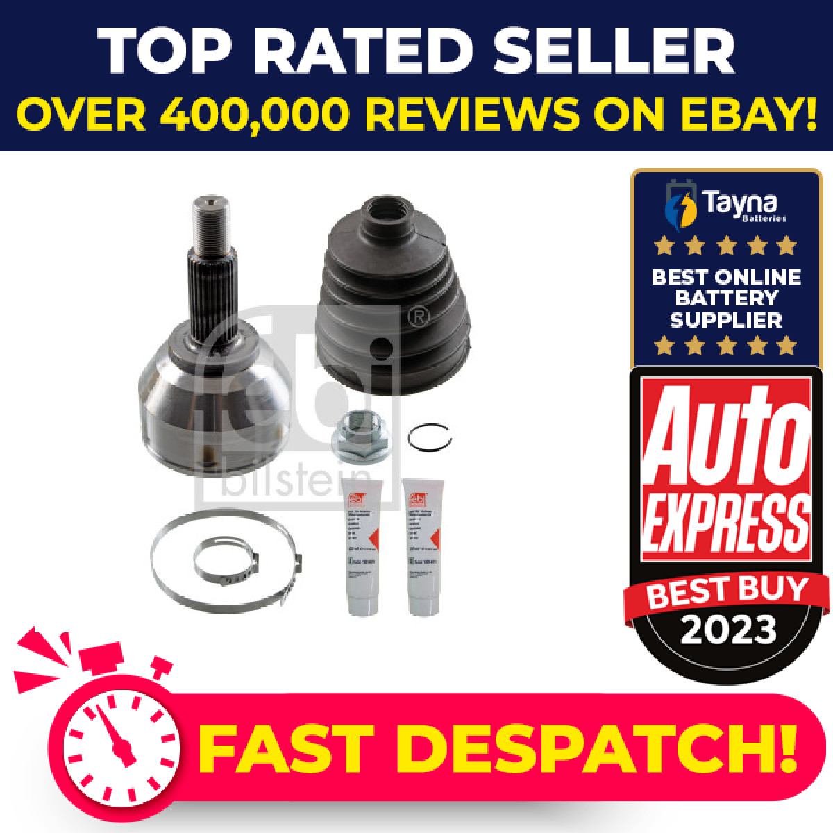 CV Joint Front Outer 186330 Febi C.V. Driveshaft 8200452268 8200452268SK1 New