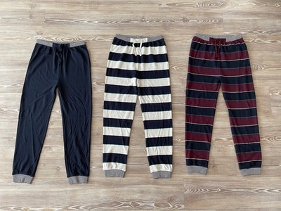 John Lewis Schlafanzughose Hose 3 Paar gestreift Jungen 11 Jahre - NEU