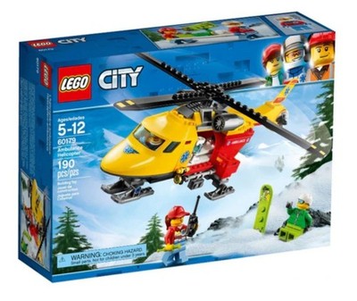 LEGO CITY: Ambulance Helicopter (60179) Snowboarding Rescue Lego Set (box wear)