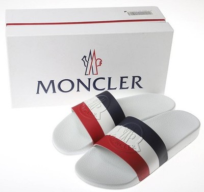 Share NEW MONCLER MEN'S SIGNATURE POOL SLIDES, SHOES SANDALS 43/10