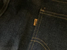 Vintage 60s 70s orange tab big E Levi's denim jeans 36 x 30? usa prototype? NOS!