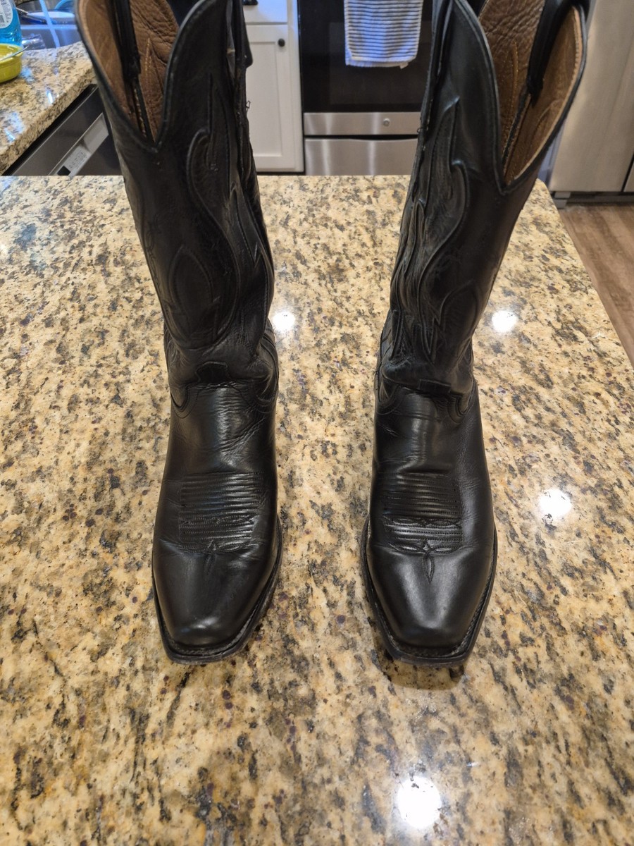 Lucchese men's black ranch hand boots | eBay