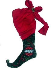 Katherine's Collection Christmas, Stockings, Sequins, Velvet, Beaded.