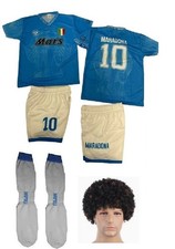 PARRUCCA maglia pantaloncini DIEGO o calzettoni maradona Idolo napoli mars