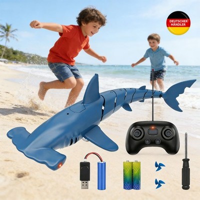 Simulation RC Shark Toy - Remote Control Waterproof Shark für Kinder ab 6 Jahren