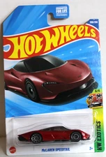 Hot Wheels 2025 HW Exotics 5/5 McLaren Speedtail 209/250 Red