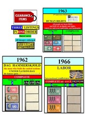 EGYPT stamps-1962-1963-19660-THREE LISTINGS 1 ORDER-CLEARANCE