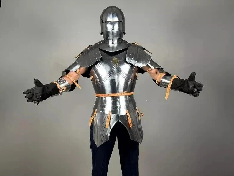 German Gothic Armor Suit | Medieval Knight Armor Suit | Half Body Armor Suit