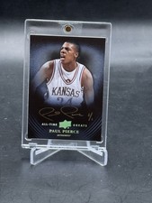 2013 UD All Time Greats Paul Pierce Gold Ink Auto 1/1 Kansas Jayhawks Celtics