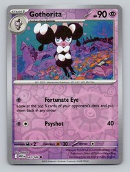 Gothorita 042/086 Scarlet & Violet: White Flare Reverse Holo Common