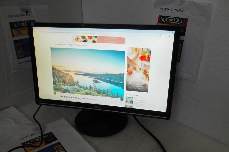 ASUS VW246H 24" LED Backlit Monitor 1080p HD HDMI DVI VGA 16:9 Speakers VW246 - Image 4 of 4