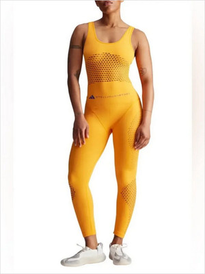Adidas by Stella McCartney ASMC Mesh One PC Jumpsuit  Sz M   $479  orange  **879