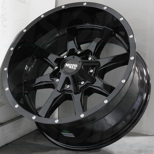 20x9 Moto Metal MO970 5x5.5/5x139.7 0 Gloss Black Wheels Rims Set(4) 78.1 - Picture 3 of 6