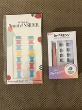 Sephora Beauty Insider Set Of 2 Nail, Wrap Sheets, 32 Nail Wraps/Impress Eyelash